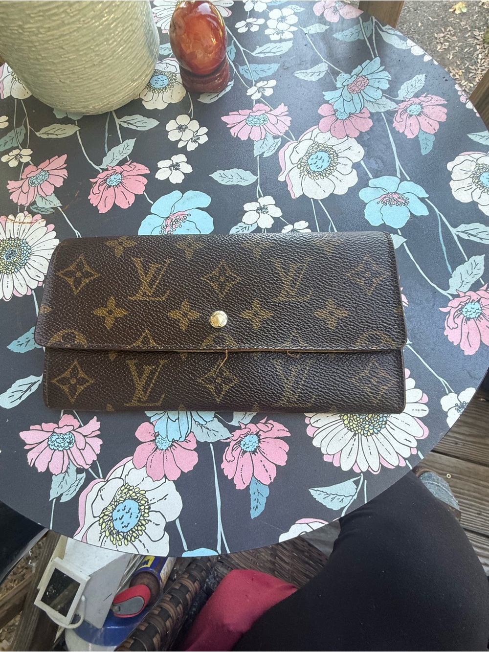 DesignerLouis Vuitton  Monogram Long Wallet in Dark Brown